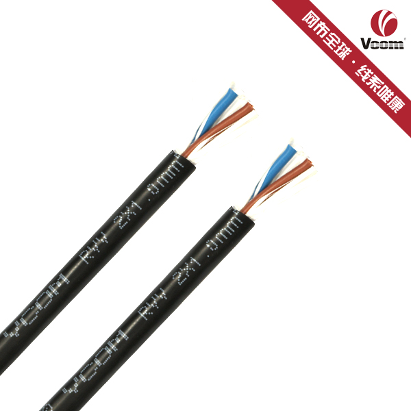  Copper core PVC insulated polyethylene sheathed flexible wire (RVV 2 * 1.0)